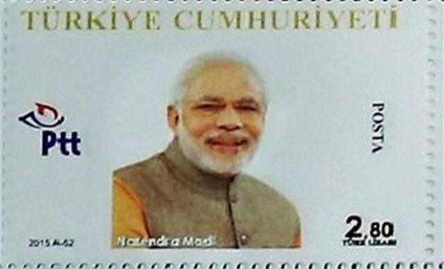 Turkey issues special stamp featuring Modi